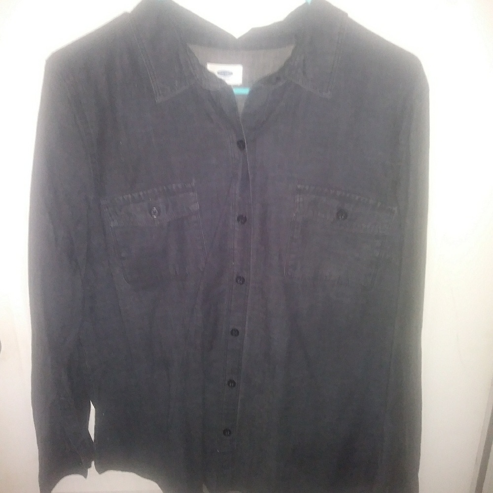 Old Navy Dark Denim Button Down